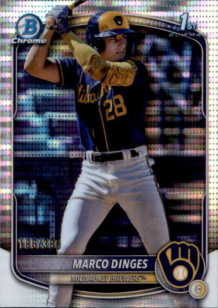 2025 Bowman Chrome #BCP-183 Marco Dinges Prospects Pulsar #/399