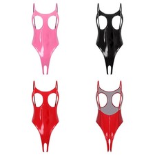 Women Jumpsuit Bedroom Bodysuit Festival Leotard Cutout Costume One-piece Rave