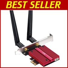 WiFi 7 6GHz Tri-Band Card for PC, Intel BE200, Bluetooth 5.4