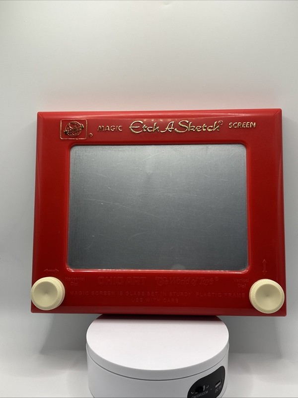 Vintage Etch a Sketch Magic Screen Toy Ohio Art The World Of Toys 7”x9”
