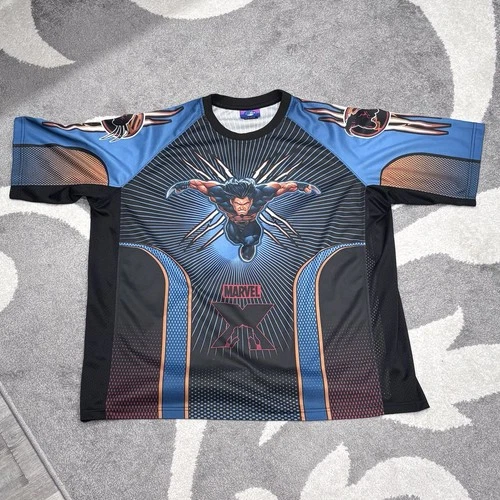 Vintage Y2K 2002 Marvel X-Men Wolverine Jersey T Shirt Men’s XL