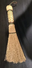  Corn Stock Whisk Broom Folk art Handmade Primitive Cabin Cozy   