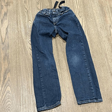 Sonoma Boys Straight Jeans Adjustable Waist Slim Fit Denim Dark Wash Size 10S