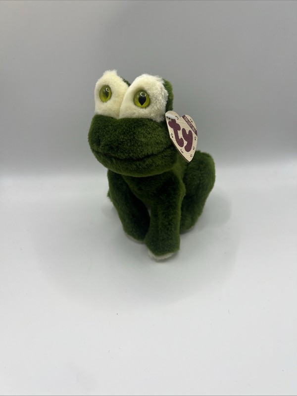 Ty Attic Treasure 1993 PRINCE Frog Jointed Arms and Legs MWMTs Plush Stuffed Toy