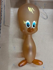 Rare De Carlini Tweety Bird Hand blown painted Italy Glass Ornament Christmas