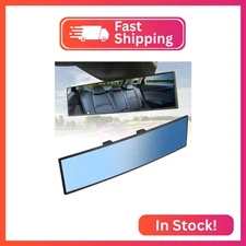 JOYTUTUS Rear View Mirror, Universal 11.81 Inch Panoramic Convex Rearview Interi