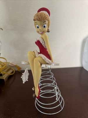 Vintage Tinkerbell Tree Topper Red Outfit