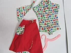 Vintage 1965 Barbie Day At The Fair #1911 Blouse Skirt Scarf White Tag Doll