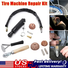 Tire Machine Repair Set W/ 2500rpm Low Speed Air Tire Buffer Tire Patch Roller
