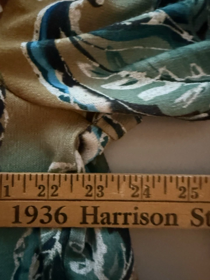 Top Alfred Dunner Mujer Manga 1X 3/4 Tostado Verde Azulado Cachemira Artístico Informal Femenino Foto 4 de 4