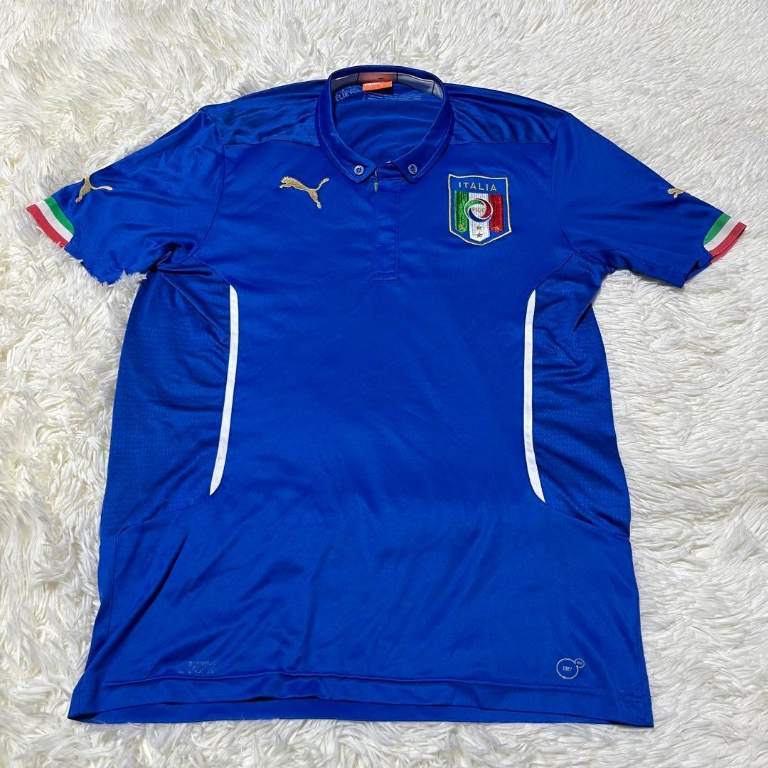 PUMA Italy National Team Polo Shirt Blue 2014 World Cup World Cup 23a