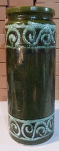 Vintage 17 inch Ceramic Umbrella Stand Made West Germany   217-42