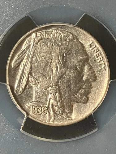 1936 AU58 Buffalo Nickel PCGS 61414401