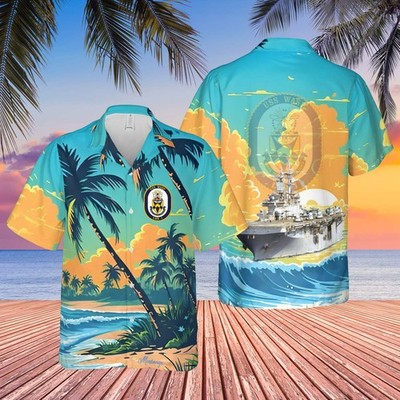 US Navy USS Wasp LHD 1 Wasp Expeditionary Strike Group Hawaiian Shirt 8211 Must