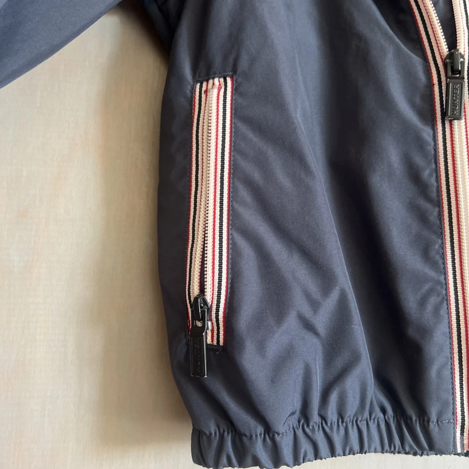 Hunter Jacket Unisex Kids 7-8 years Hooded Rain Black Full Zip Hiking Outdoors - Image 3 of 4