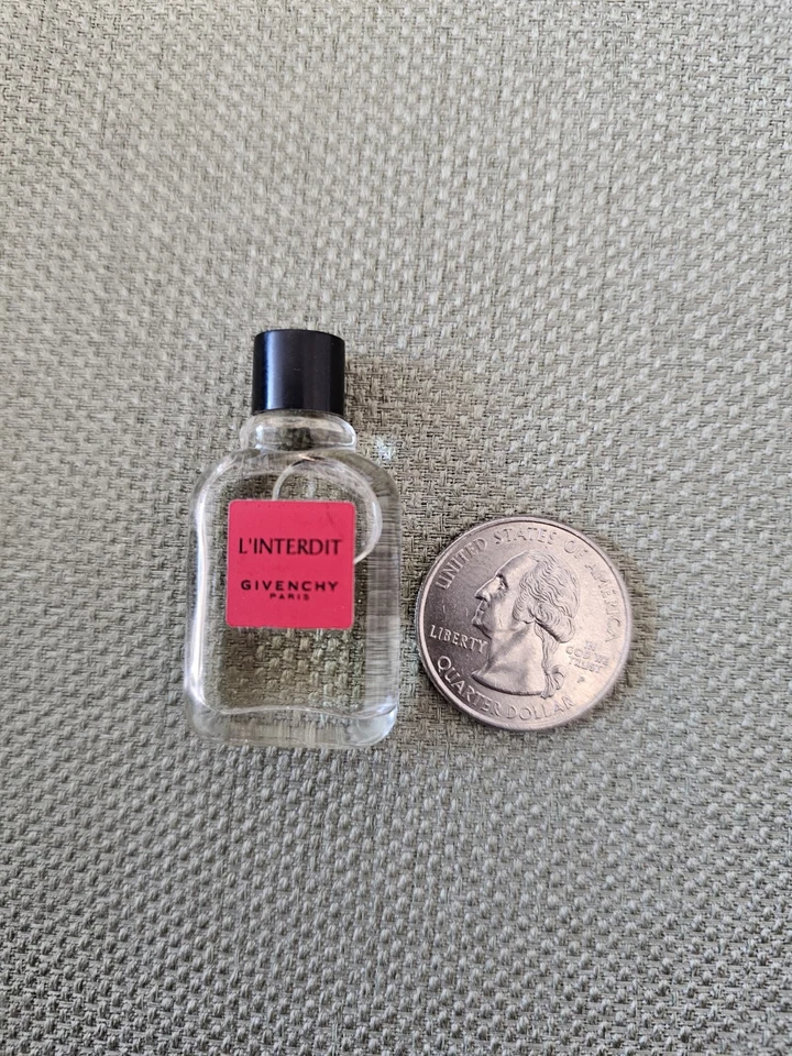 Vintage L'interdit Givenchy France Parfum Travel Splash Mini 3D01 New Unused - Image 4 of 4
