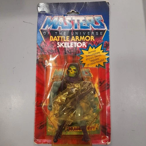 1984 BATTLE ARMOR SKELETOR Masters Of The Universe  MOC MOTU Sealed Mattel
