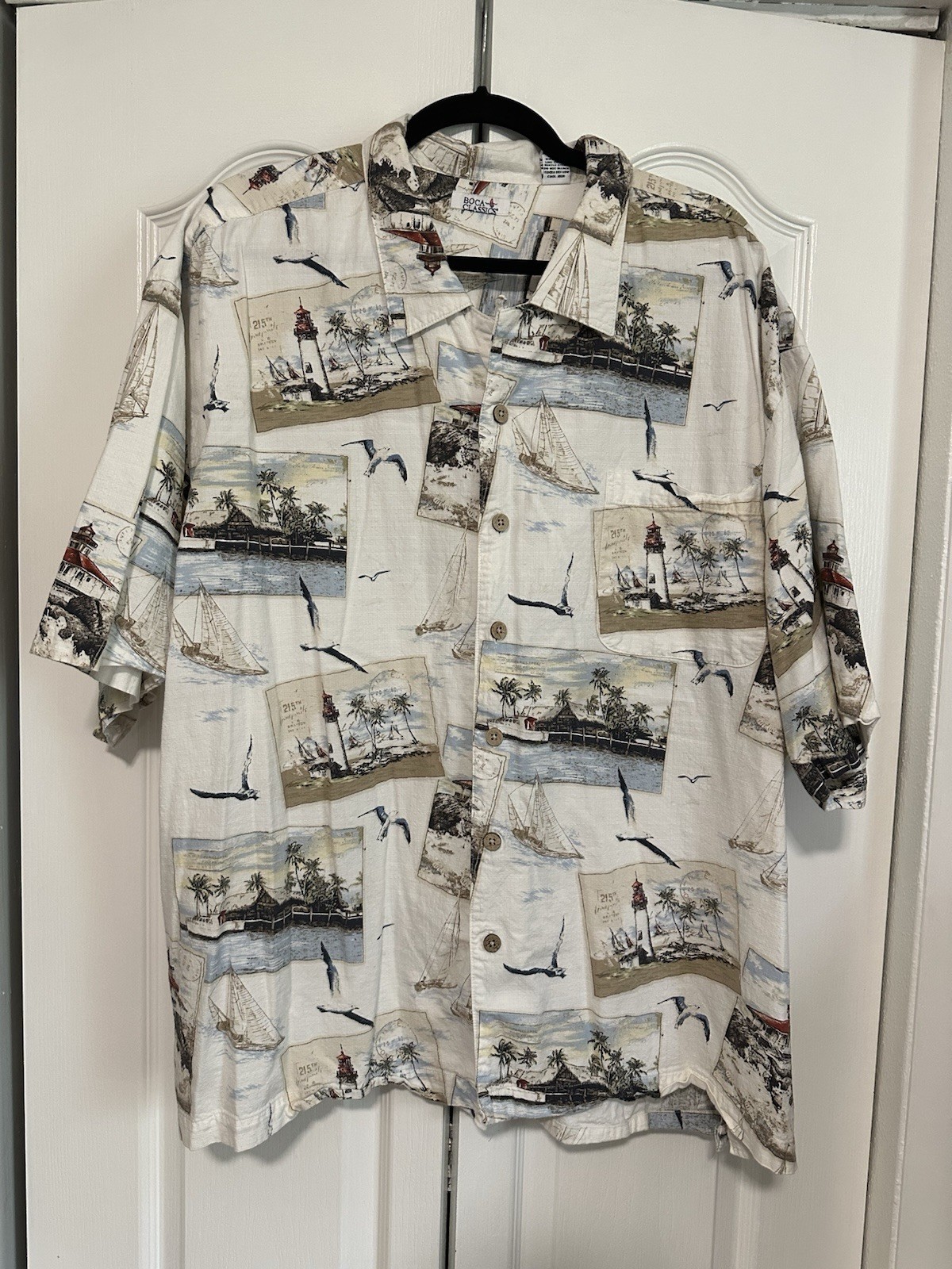 Boca Classics Original Button Down Shortsleeve Na… - image 1