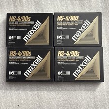 Lot of 4 Maxell HS-4 90s Data Cartridge New