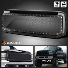 Fits 2005-2007 Ford F250 F350 SuperDuty Rivet Mesh Front Bumper Grille w/ Shell