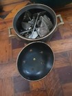 VINTAGE SANTERIA Ochosi/Oshosi ORISHA pot with TOOLS AND GOURD — photo 5