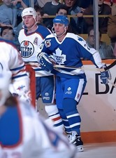 HOCKEY  PHOTO PRINT  NHL EDMONTON DAVE MANSON  VS TORONTO KEVIN MCCLELLAND 