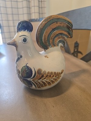 Vintage Erandi Mexico Pottery Bird Figurine Chicken