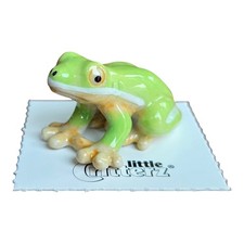 LITTLE CRITTERZ Green Tree Frog "Pond" Miniature Figurine New FREE SHIP LC316