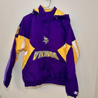 Vintage Minnesota Vikings Starter Jacket Purple Pullover Proline 90s