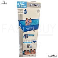 Bestway Steel Pro Pool 300X201X66Cm Frame Pool Set Inkl Filterpumpe Garten