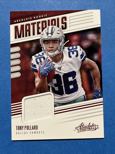 2019 Panini Absolute Absolute Rookie Materials Tony Pollard RM 39 