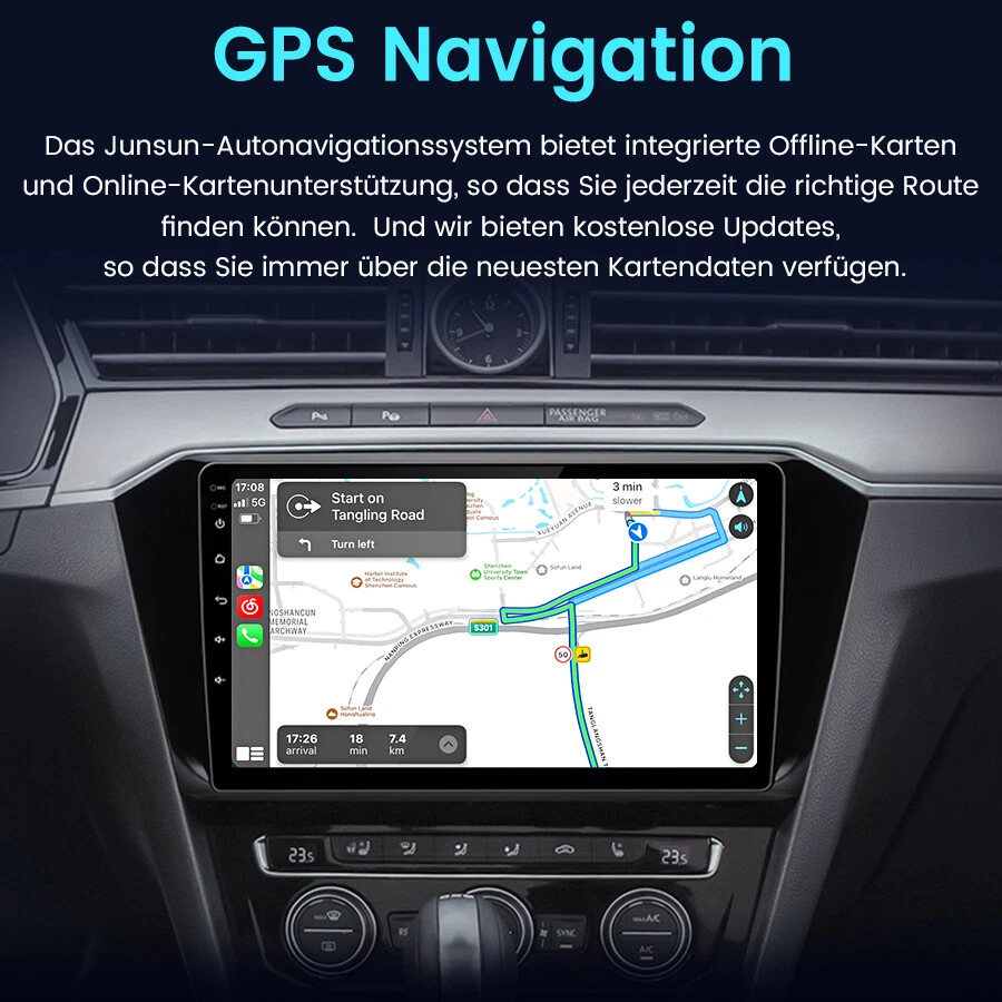 Für VW Passat B8 2015-2021 Android 13 Autoradio 8-Kern 4+64GB Carplay Navi DAB+ - Bild 4 von 4