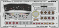 PE parts for Scammel Commander w/ 62t semitrailer (for HB) , Eduard 36503 , 1/35