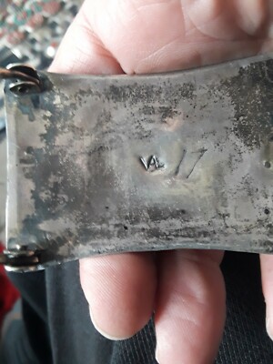 Sterling Silver Belt Buckle vintage Turquoise Vidal Aragon Sterling Silver Belt Buckle vintage Turquoise Vidal Aragon
