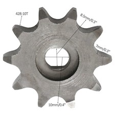 428 10T Electric Motor Sprocket For Ebike Scooter ATV Go Kart Quad Golf Cart