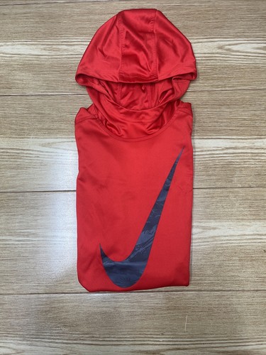 Nike Dri-FIT Hoodie Boys XS 3-4 YRS Logo Printed Lightweight Casual Sweatshirt - Picture 2 of 16