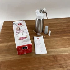 Williams Sonoma iSi Mini Cream Whipper Stainless Steel White Open Box NWOT