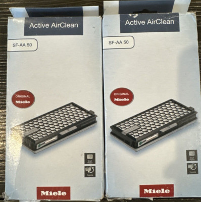 Miele SF-AA 50 Active Air Clean Filter w/ Time Strip for Vacuum Cleaners 2 packs