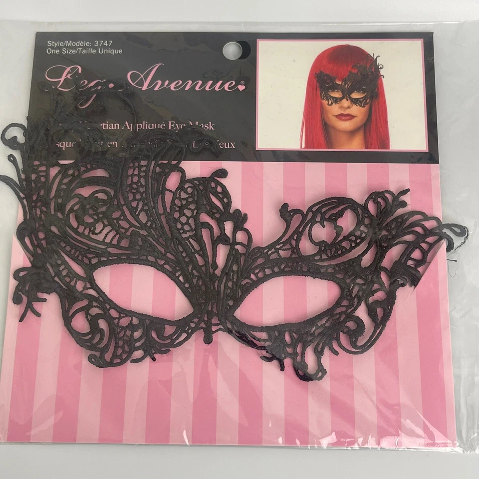 Sexy Máscara de Ojos de Encaje Negro Fiesta Mascarada Máscara Disfraz Fiesta para Mujer, 1 pieza Máscara Foto 2 de 4