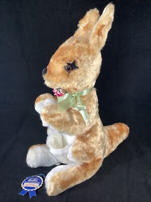 Vintage Master Industries Plush Stuffed 15  Kangaroo Animal St. Paul Minnesota