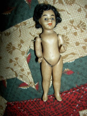Collection of French All-Bisque Miniature Dolls Known as Lilliputians