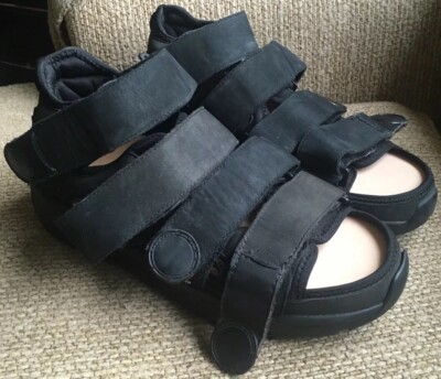 Men s Black Leather Therapeutic Shoes  Sandals Sunrise Chi Men s Size 12 (ish)