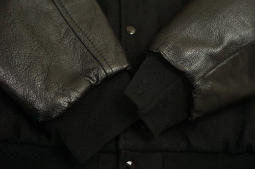 Men GAME Sportswear Leather Jacket Black Newton USA EU54 UK/US44 XL VAP610 - Picture 6 of 8