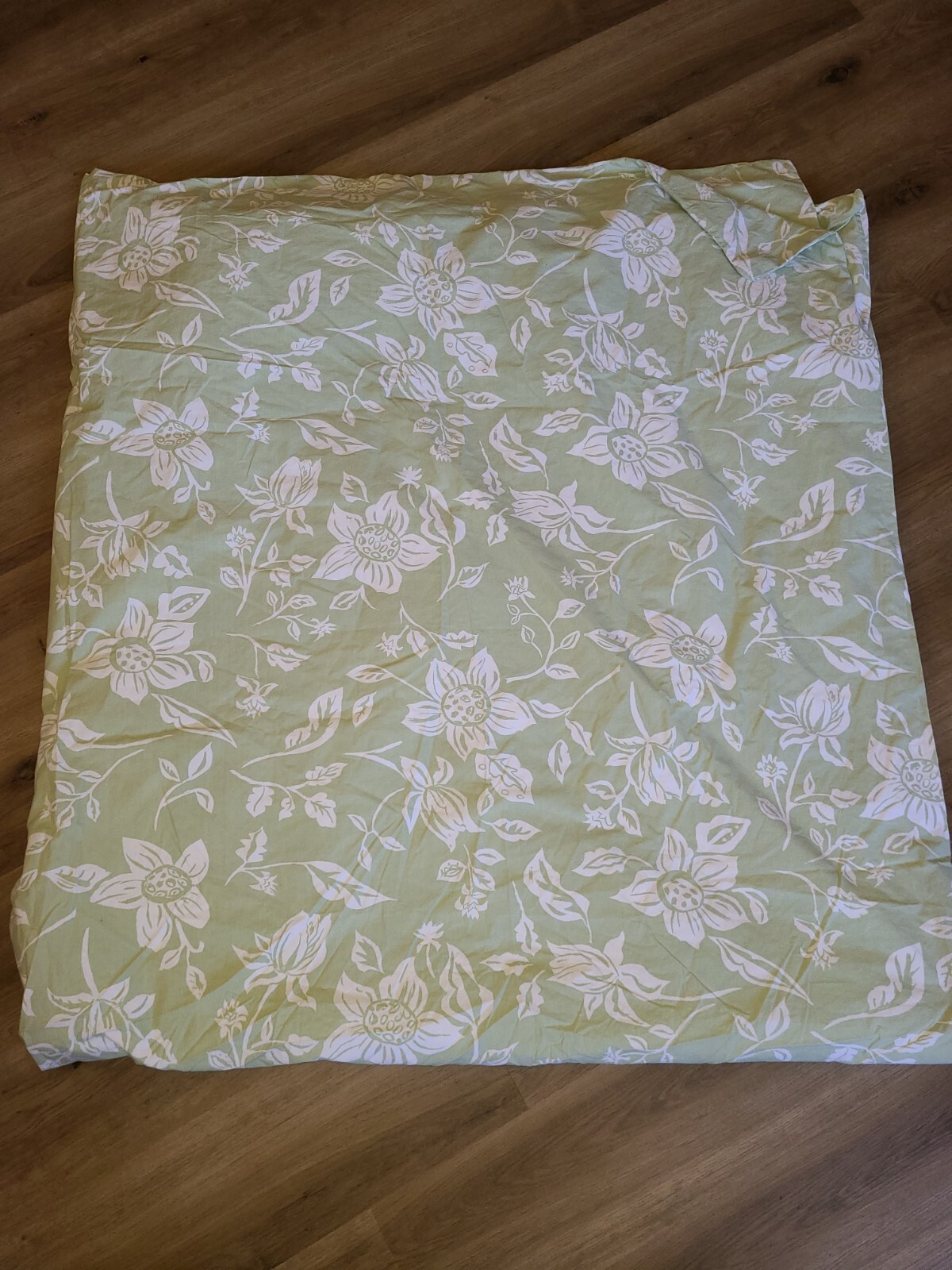Pottery Barn "Sage Green Floral " 84 X 90 Duvet eBay