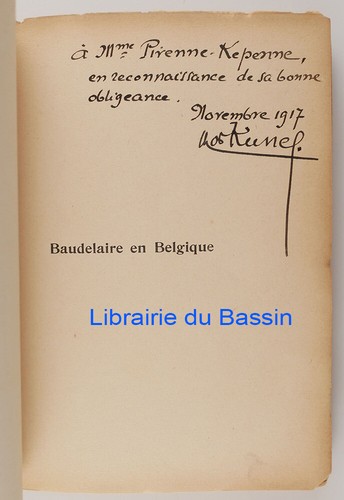 Baudelaire en Belgique Maurice Kunel 1912 Envoi - Picture 2 of 9