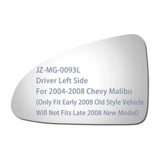 Mirror Glass For 04-07 Chevy Malibu Replacement Left Side LH+Flat Adhesive