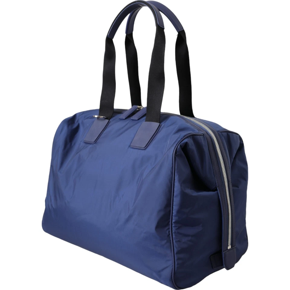 Bolso DOLCE & GABBANA Azul Nylon Piel de becerro Mano Hombro Bolsa de Lona Hombres 2680usd Foto 2 de 4