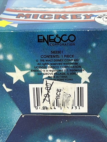 Disney Enesco Vintage 3.5" Mickey Mouse Ice Hockey Rare Snow Globe With Box. - Picture 4 of 9