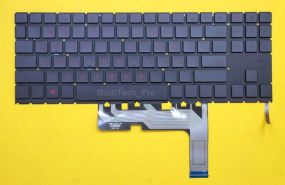 DE Tastatur HP Omen 15-EN 15-en0176ng 15-en0375ng 15-en0600ng - Rote Beleuchtung
