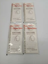 4 VINTAGE JOT-A-NOTE APPOINTMENT BOOKS